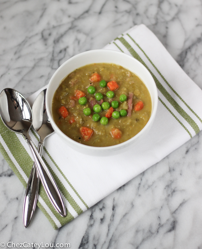 Split Pea Soup with Ham | ChezCateyLou.com