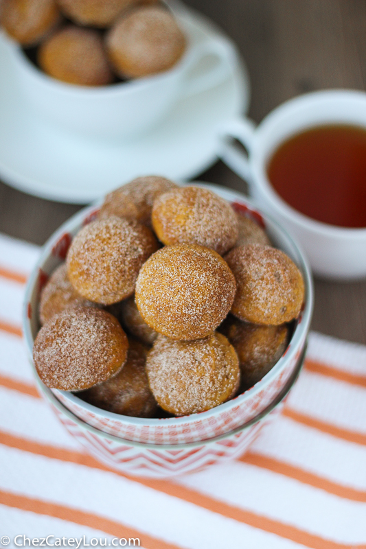 Pumpkin Donut Holes | ChezCateyLou.com