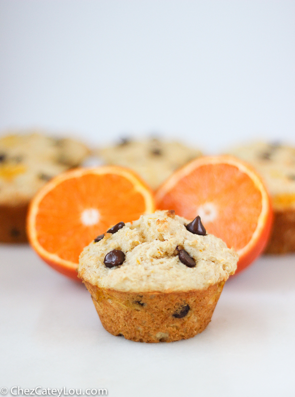 Orange Chocolate Chip Yogurt Muffins