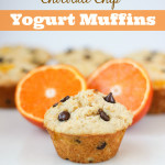 Orange Chocolate Chip Yogurt Muffins | ChezCateyLou.com