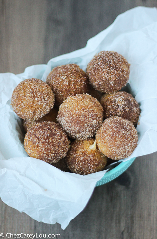 Churro Donut Holes with Dulce de Leche Filling