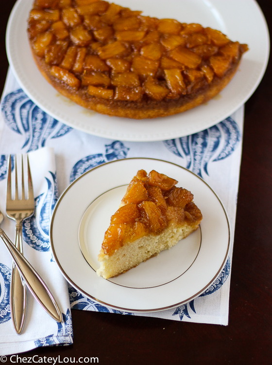 Pineapple Upside-Down Cake - Chez CateyLou