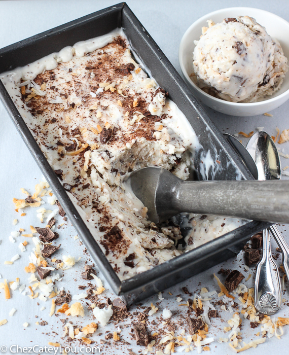 Dairy Free Toasted Coconut Ice Cream | ChezCateyLou.com