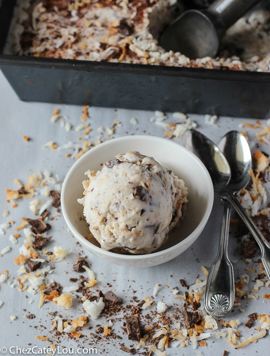 Dairy Free Toasted Coconut Ice Cream | ChezCateyLou.com