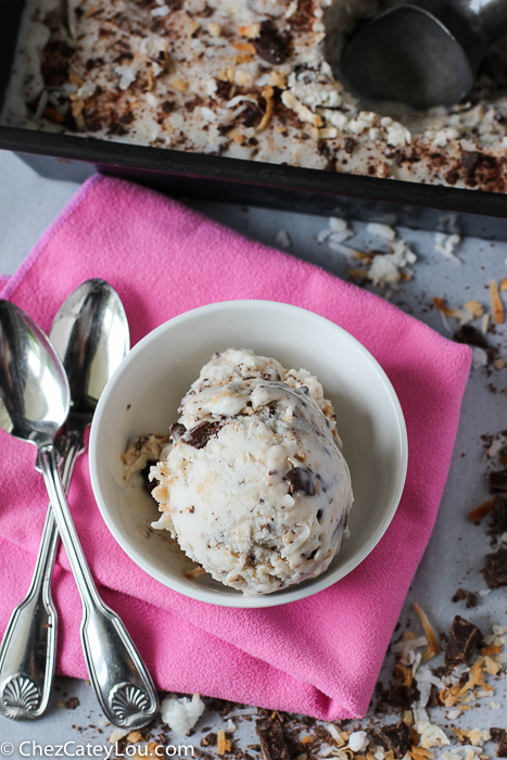 Dairy Free Toasted Coconut Ice Cream | ChezCateyLou.com