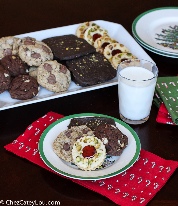 Flat Lay With Christmas Cookies On Baking Pan Christmas Wreath And